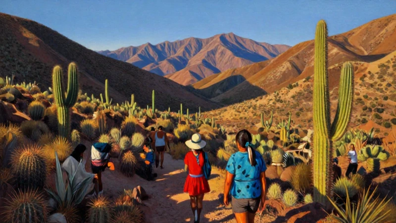 CLIMA EN HIDALGO: DESCUBRE la TEMPERATURA y TIPOS de CLIMA 6 Paisaje mexicano con cactus y luz cálida