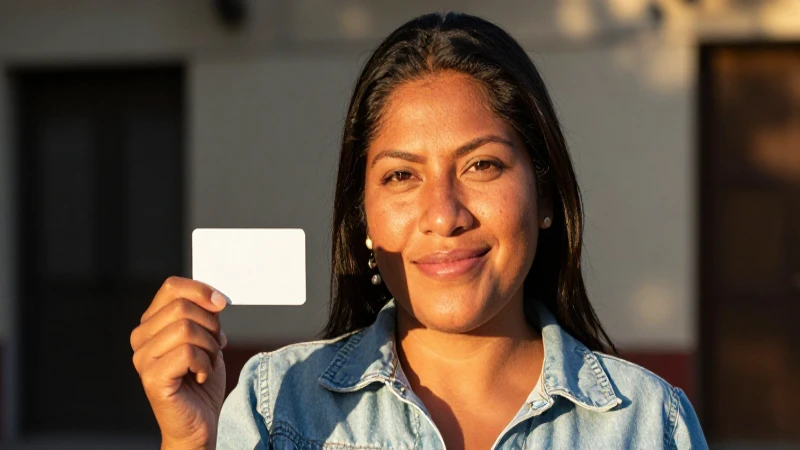 Mujer mestiza sonríe a la luz dorada