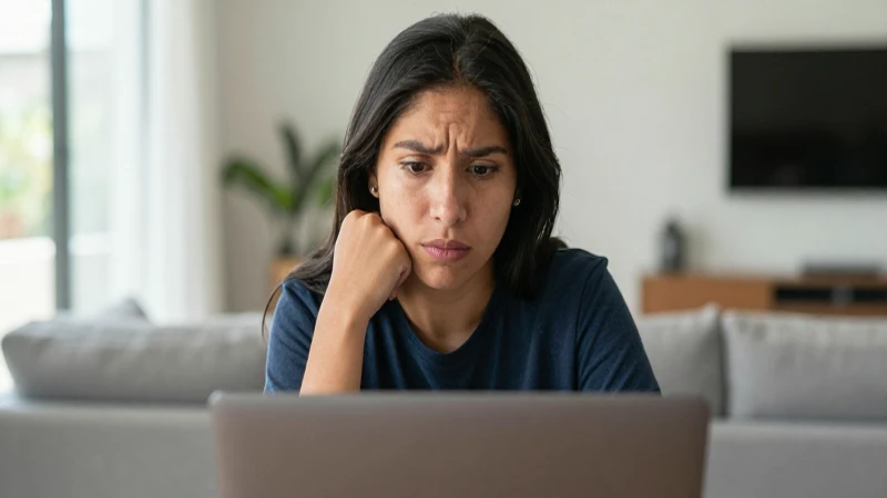 Cómo cancelar suscripción a SKY online sin penalización 7 Mexicana, mestiza, confundida frente a su laptop
