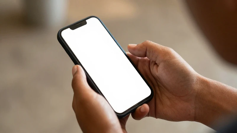 Joven mestiza usa el teléfono a contraluz