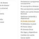 Cómo dar de baja Kindle Unlimited en México