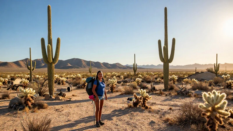 Paisaje desierto mexicano, cálido y vibrante