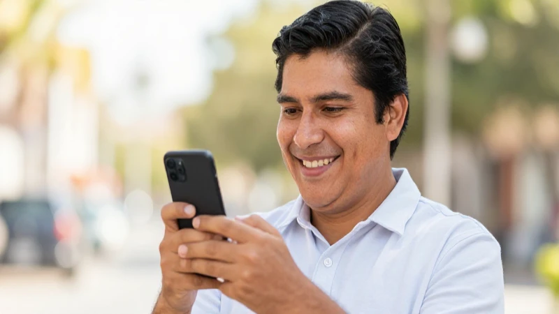 Cómo llamar a Estados Unidos desde México con Telmex 5 Joven mexicana usa móvil en un día soleado