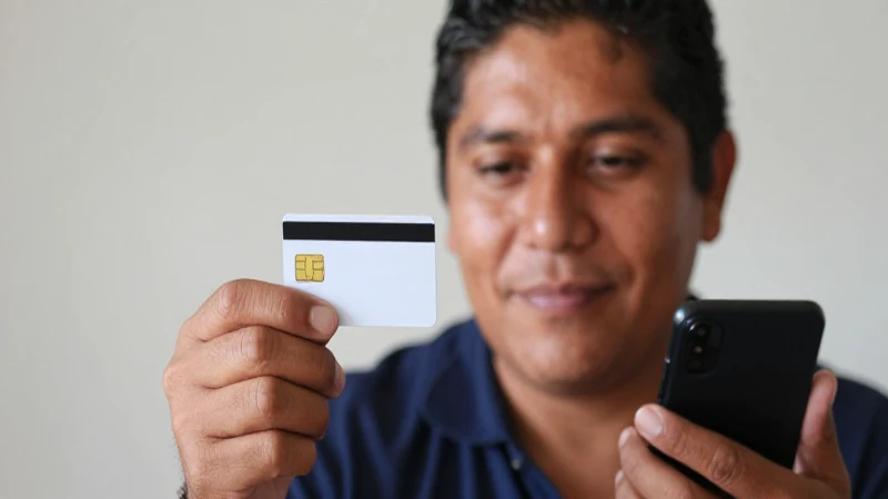 Mexicano con SIM, teléfono al fondo