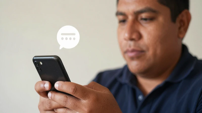 Cómo saber mi número Bait en México sin saldo disponible 3 Mexicano con smartphone, mensaje y luz cálida
