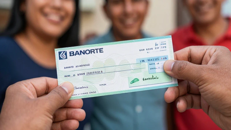 Cómo puedo endosar un cheque de Banorte en el año 2018 7 Una mano mestiza sostiene un cheque Banorte