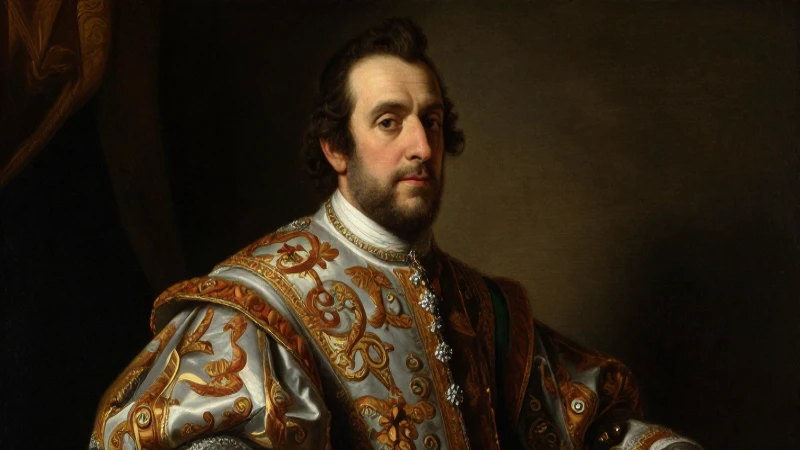 Retrato barroco de un elegante virrey