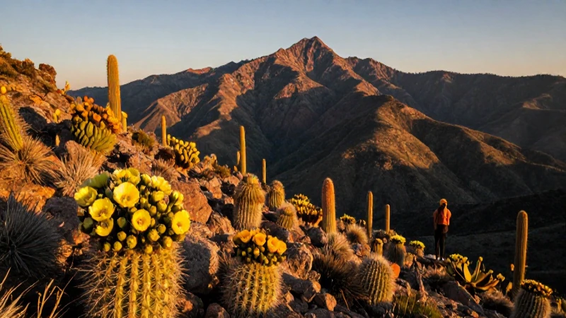 Climas Únicos de Querétaro: ¡Descubre lo que Sorprende! 5 Paisaje mexicano vibrante, silueta de caminante