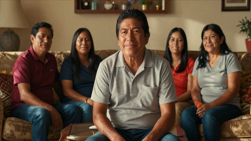 Es posible contratar Telmex sin costo de instalación 8 Familia mestiza sonriente en cálido hogar
