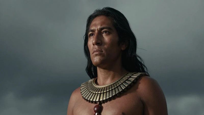 Olid, guerrero azteca, retrato dramático y oscuro