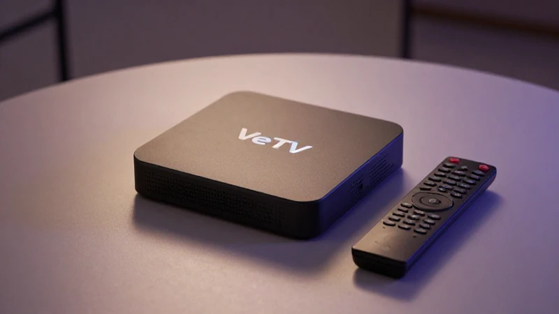 VeTV: caja, dos mandos, luz ambiente