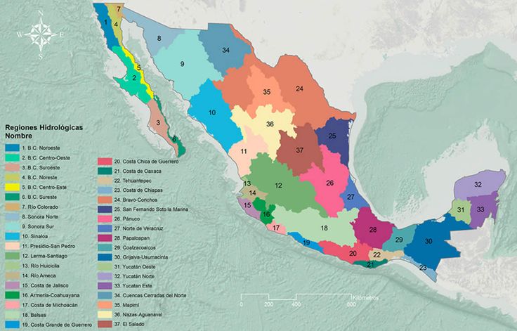cuencas de mexico mapa y resumen de regiones hidrologicas