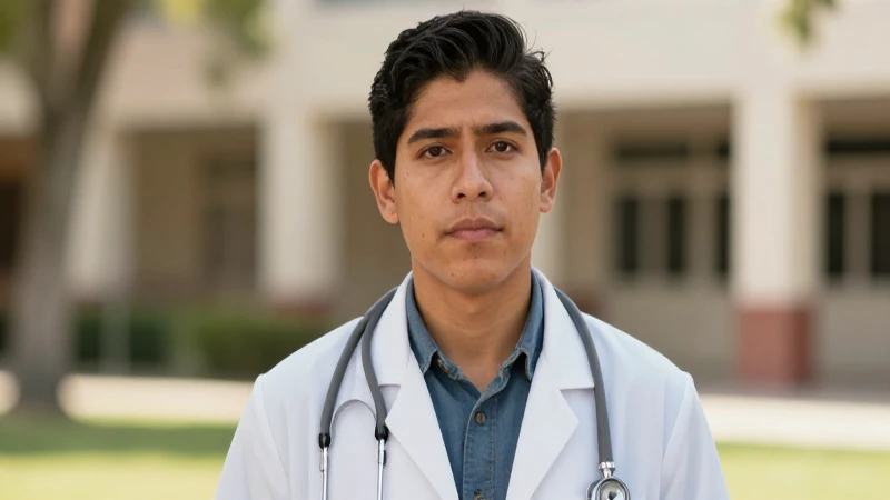 Por qué debería considerar México para estudiar medicina 3 Joven estudiante mexicano, radiante en el campus