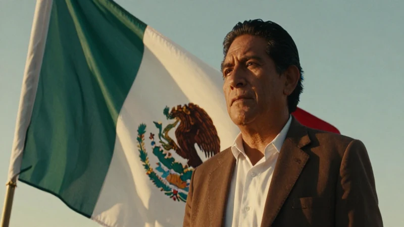 Orgullo mexicano bajo luz dorada