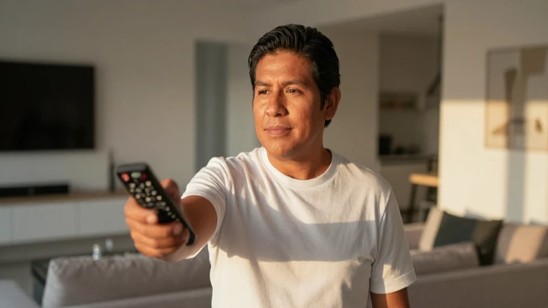Qué características tienen los decodificadores en México 6 Mexicano mestizo usa control remoto en casa
