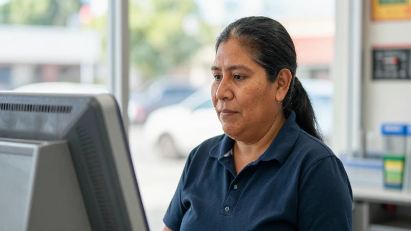 Cómo hacer depósitos en Seven con distintos bancos y horarios 6 Joven mestiza, cajera, luz cálida y natural