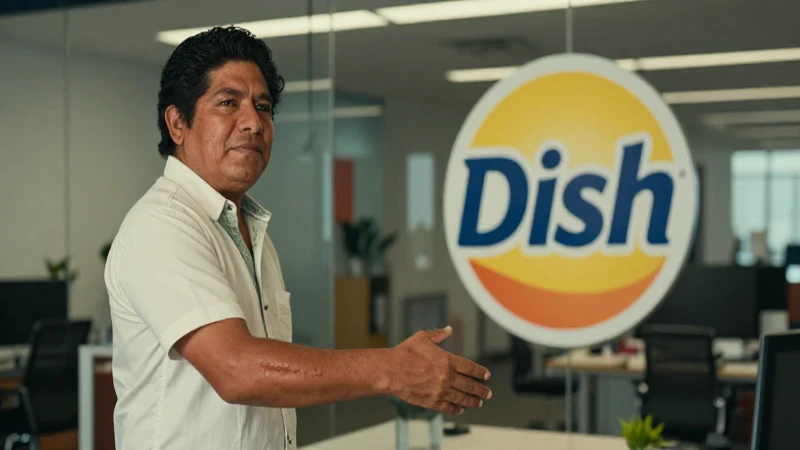 Dish Aguascalientes: Contratación y sucursales en México 3 Mexicano estrecha la mano al logo Dish