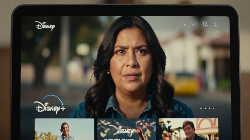 Luz cálida ilumina a una persona mestiza en Disney+
