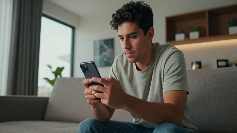 Joven compara ofertas de internet y telefonía