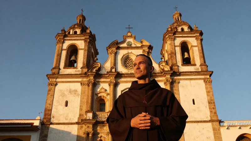 Legado y Tradiciones de los Dominicos en Nueva España 4 Convento barroco, luz dorada cálida