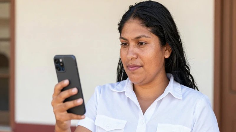 Mujer mestiza sonríe en luz cálida usando Edenred
