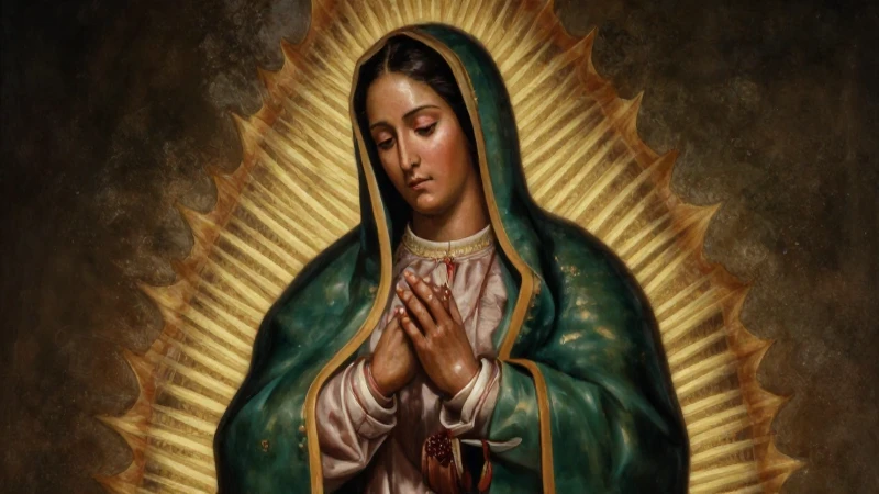 Pintura hiperrealista de devoción mexicana luminosa