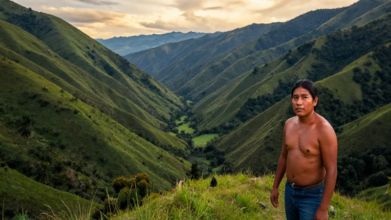 Paisaje mexicano, vibrante y cinematográfico al atardecer