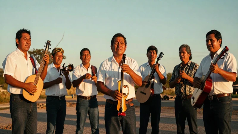 Himno a Tamaulipas: Letra y Significado que Te Sorprenderá 10 Músicos mestizos bajo cálida luz dorada