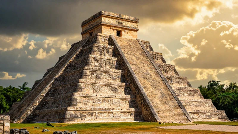 México PREHISPÁNICO: Descubre su HISTORIA y RIQUEZAS OCULTAS 2 Ruinas precolombinas resplandecen bajo cielos dramáticos