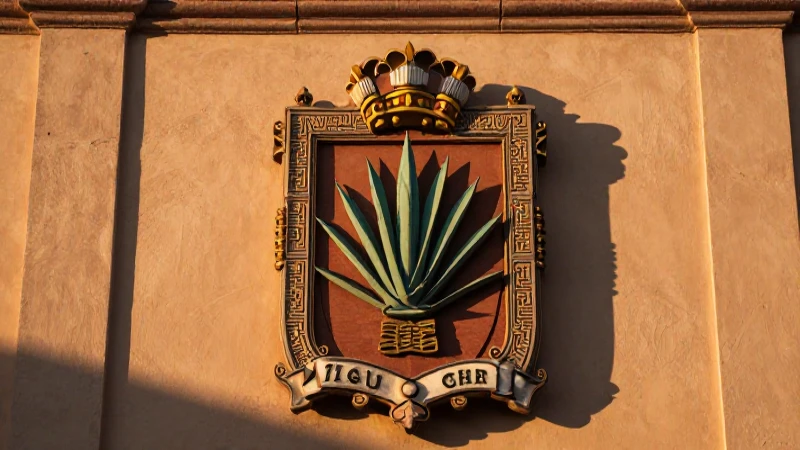 ESCUDO DE AGUASCALIENTES: Significado y SIMBOLISMO Revelados 3 Escudo de Aguascalientes: agave, dorado y majestuoso
