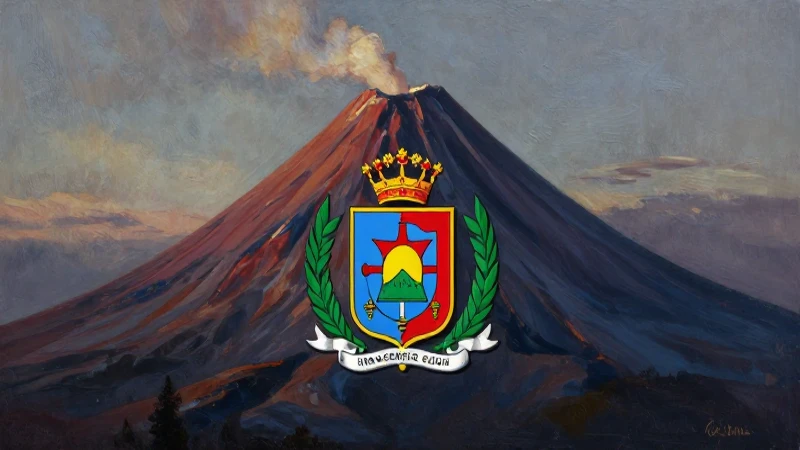 ESCUDO DE COLIMA: HISTORIA, SIGNIFICADO Y SIMBOLISMO ÚNICO 10 Escudo de Colima, volcán, óleo dramático