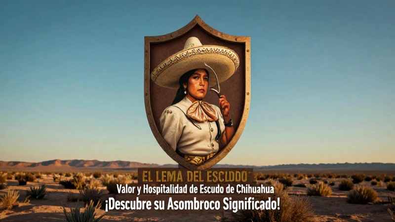 Poster vintage muestra Chihuahua con valor y hospitalidad