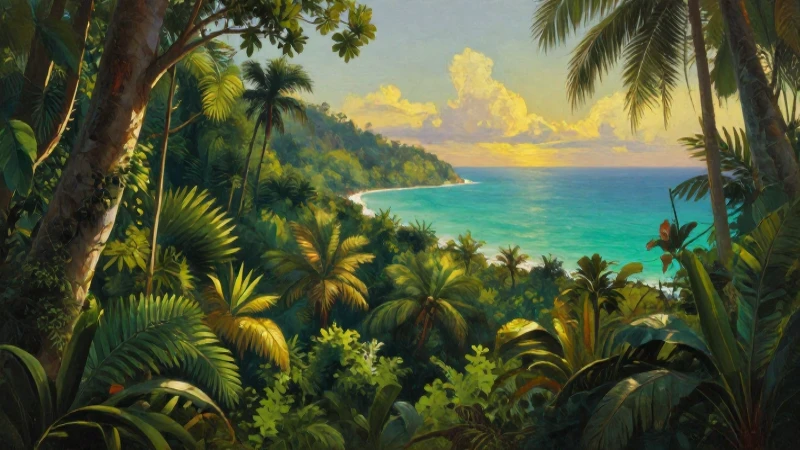 ESCUDO DE NAYARIT: DESCUBRE SU SIGNIFICADO Y SIMBOLISMO 8 Selva exuberante, mar turquesa, luz dorada
