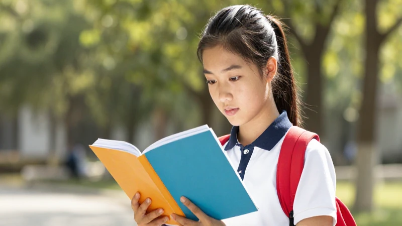 Cuáles son las Mejores Escuelas de Inglés en Cancún 6 Estudiante lee un libro en luz brillante