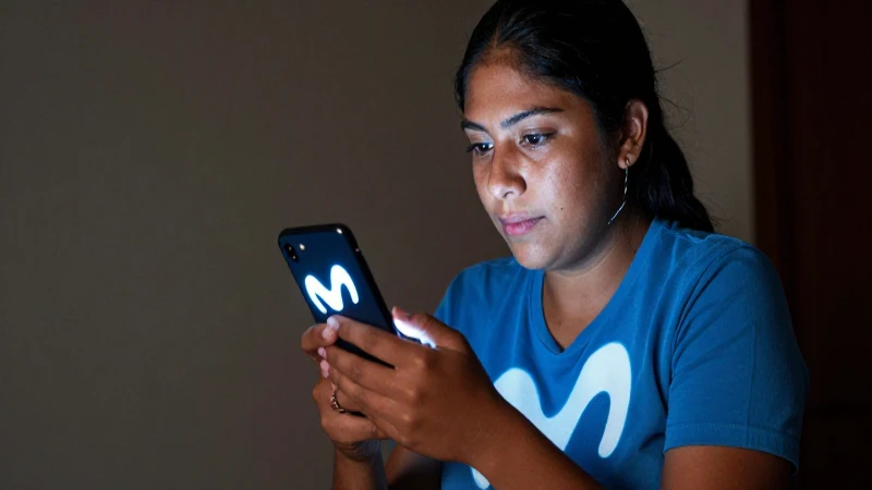 Impacto del cambio de identidad de Movistar en sus usuarios 6 Mexicano mestizo con Movistar brillando intensamente