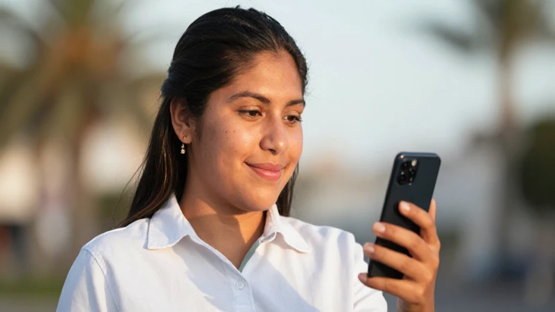 Impacto del cambio de identidad de Movistar en sus usuarios 3 Joven mexicano con smartphone, luz dorada