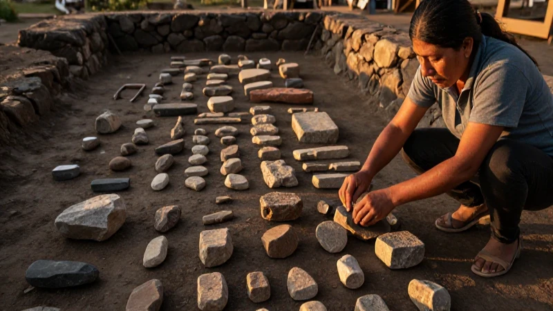 Excavación ancestral revela herramientas de piedra mexicanas