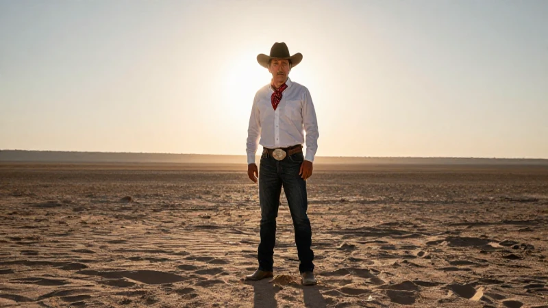 Cowboy fantasma en el desierto, realista y cinematográfico