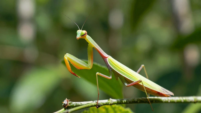 FAUNA EN VERACRUZ: DESCUBRE ANIMALES ÚNICOS y ESPECIALES 2 Mantis colorida en selva verde exuberante
