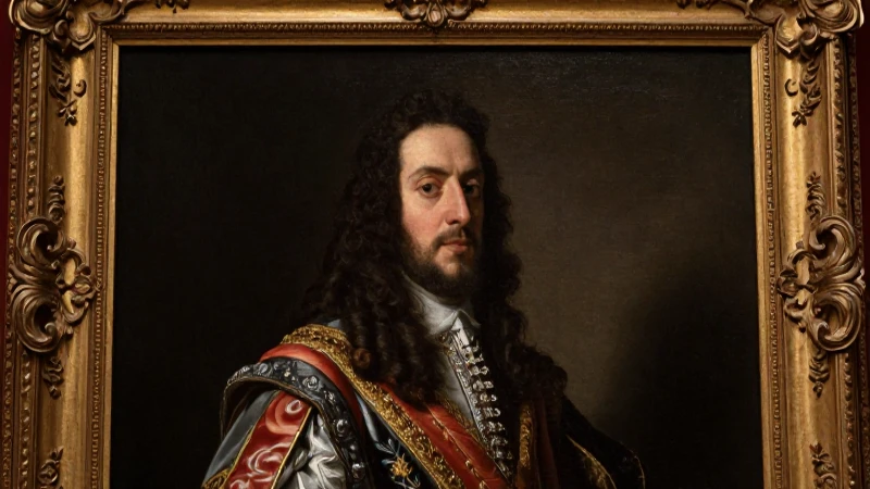 Retrato barroco de Felipe IV, iluminado dramáticamente