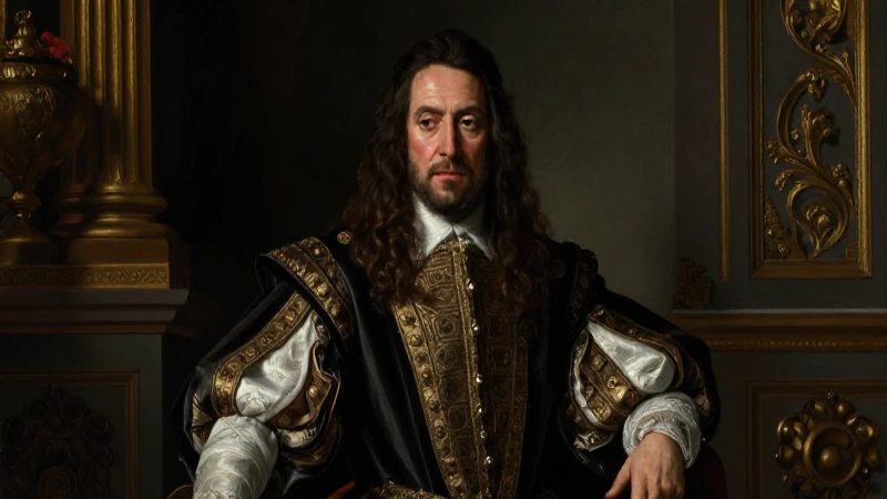 Retrato barroco de Felipe IV, regio y sombrío