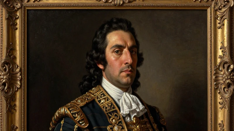 Retrato real barroco del rey Fernando VI