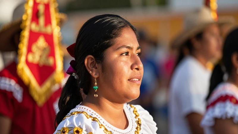 Persona mestiza mexicana, alegre y soleada