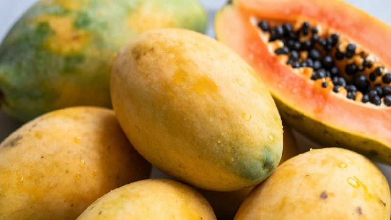 FLORA DE CAMPECHE: DESCUBRE su RIQUEZA y BELLEZA NATURAL 6 Fruta tropical en luz natural, cercana