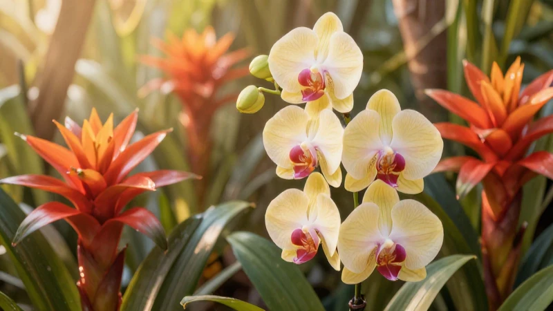 FLORA DE MORELOS: Descubre su RIQUEZA y BELLEZA ÚNICA 9 Orquídeas y bromelias brillan cálidamente en detalle