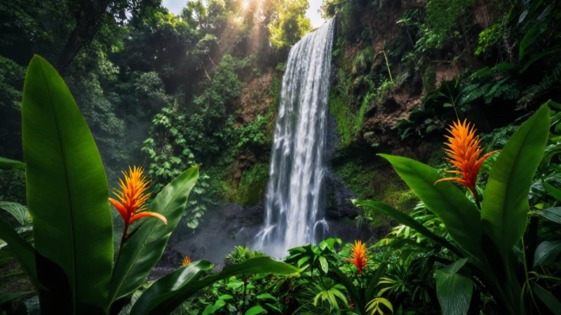 FLORA DEL ESTADO DE GUERRERO: DESCUBRE SU VEGETACIÓN ÚNICA 2 Selva tropical exuberante, llena de vida