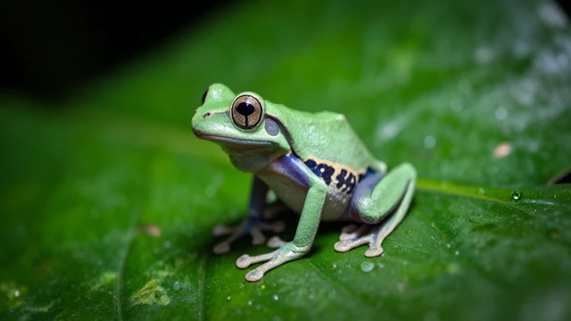 Fauna de Tabasco: DESCUBRE Animales ENDÉMICOS ÚNICOS 5 Rana de Tabasco en selva, colores vibrantes