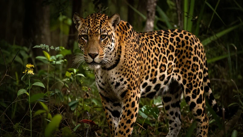 Jaguar en selva, fotografía de National Geographic