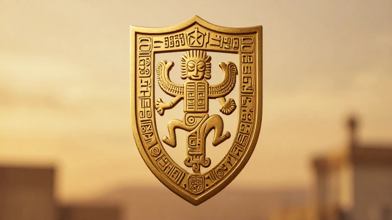 Escudo de TABASCO: Descubre su SIGNIFICADO y SIMBOLISMO 3 Escudo maya detallado con luz dorada