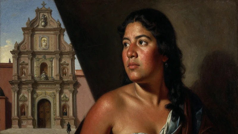 Descubre la Estructura y Jerarquía en la Nueva España 7 Retrato mestizo en óleo, barroco y dramático
